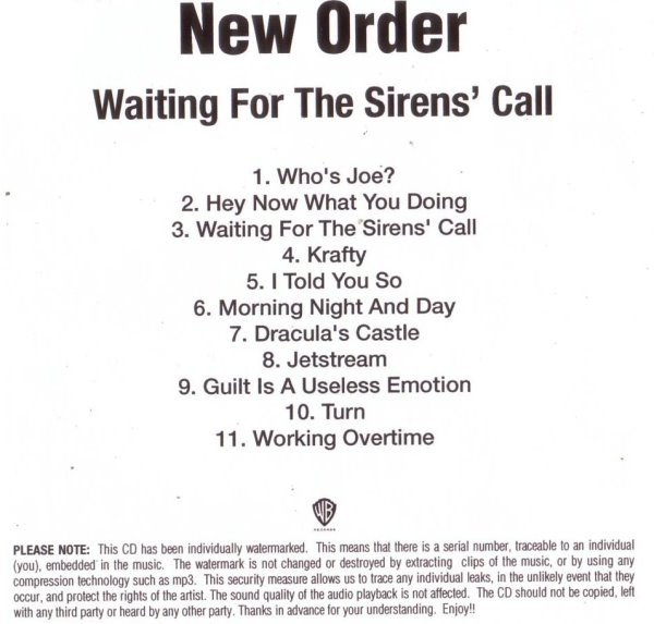 New Order - Waiting For The Sirens' Call | Releases | Discogs