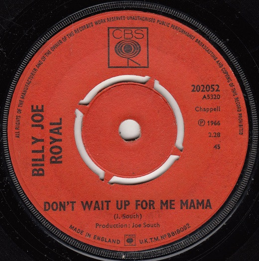 last ned album Billy Joe Royal - Dont Wait Up For Me Mama