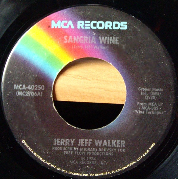 télécharger l'album Jerry Jeff Walker - Sangria Wine Hill Country Rain