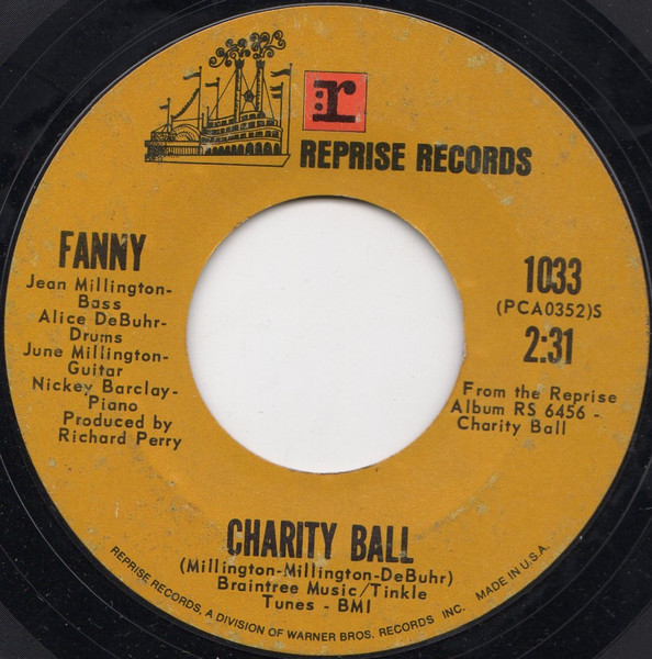 Fanny – Charity Ball (1971, Vinyl) - Discogs