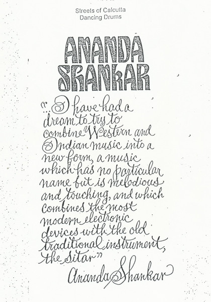 Ananda Shankar And His Music – Streets Of Calcutta / Dancin' Drums