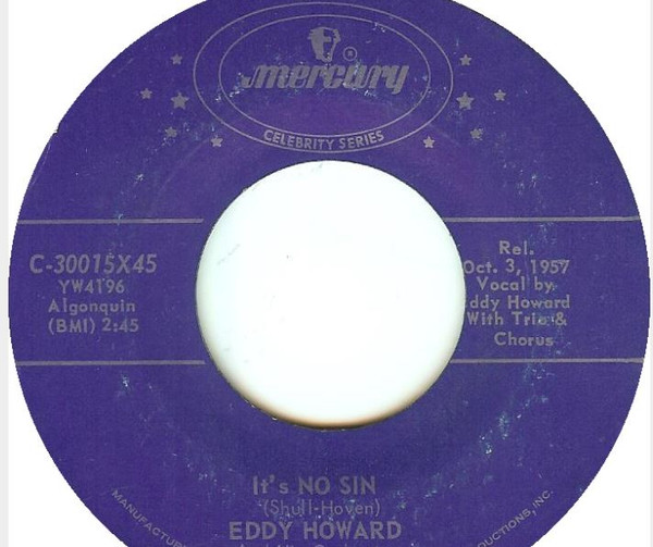 Album herunterladen Eddy Howard And His Orchestra - Its No Sin