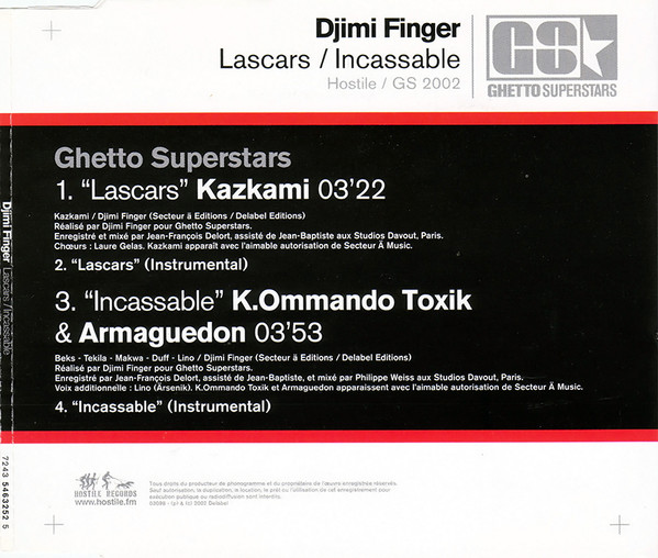 last ned album Djimi Finger - Lascars Incassable