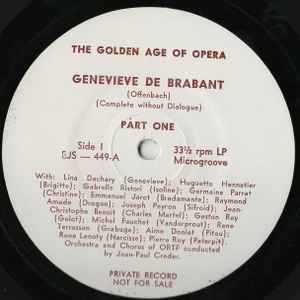 Jacques Offenbach - Genevieve De Brabant (Complete Without Dialogue) album cover