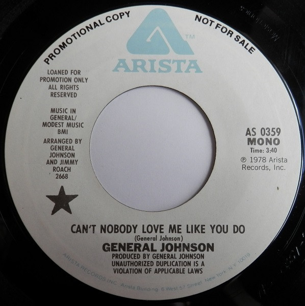 last ned album General Johnson - Cant Nobody Love Me Like You Do