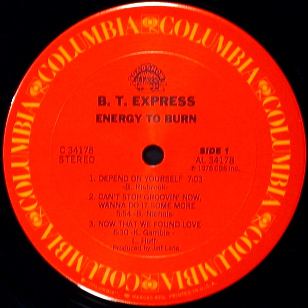 B.T. Express – Energy To Burn (1976, Vinyl) - Discogs