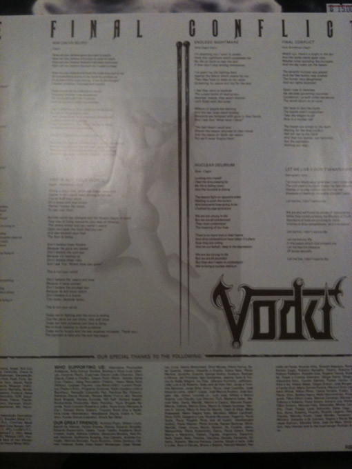 baixar álbum Vodu - The Final Conflict