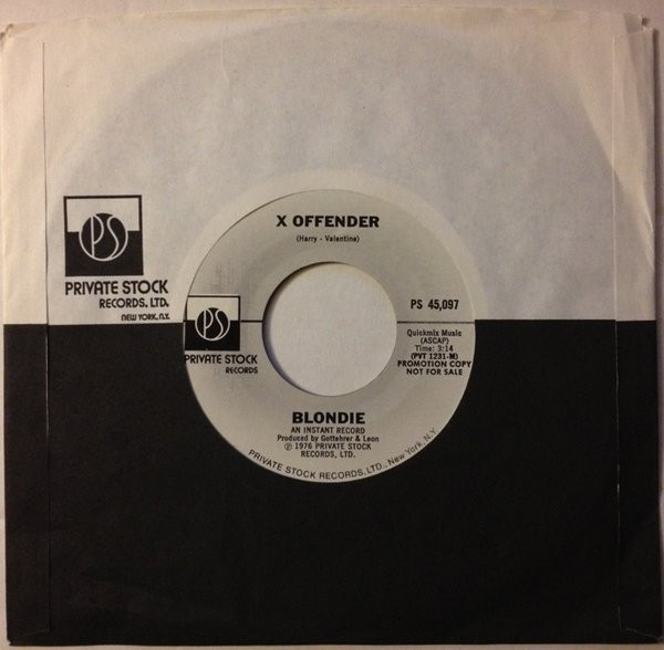 Blondie – X Offender / Man Overboard (1977, Vinyl) - Discogs