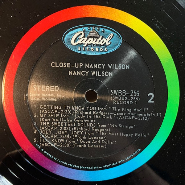 Nancy Wilson - Close-Up | Capitol Records (SWBB-256) - 6