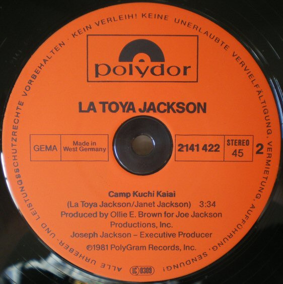 LaToya Jackson – Stay The Night / Camp Kuchi Kaiai (1981, Vinyl) - Discogs
