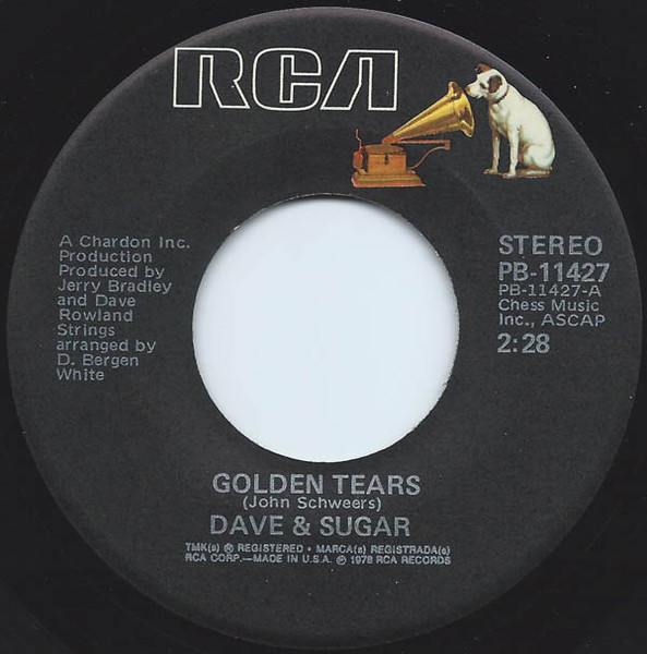 Dave & Sugar – Golden Tears (1978, Indianapolis Pressing, Vinyl