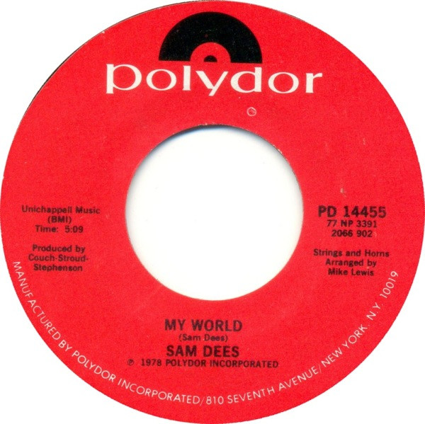 last ned album Sam Dees - Say Yeah My World