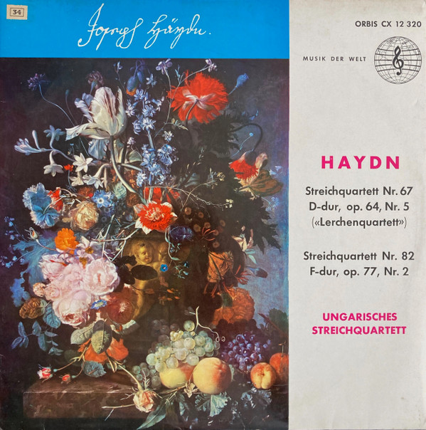 baixar álbum Haydn Ungarisches Streichquartett - Streichquartett Nr 67 D Dur Op 64 Nr 5 Lerchenquartett Streichquartett Nr 82 F Dur Op 77 Nr 2