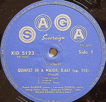 baixar álbum Schubert Frank Glazer With Members Of The Fine Arts Quartet With Harold Siegel - Trout Quintet In A Major D 667