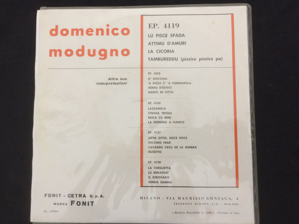 lataa albumi Domenico Modugno - Lu Pisce Spada