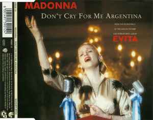 Madonna – Don't Cry For Me Argentina (1996, CD) - Discogs