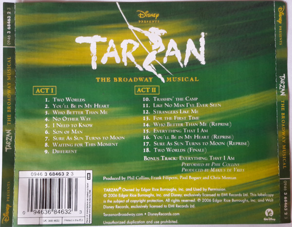 lataa albumi Phil Collins - Disney Presents Tarzan The Broadway Musical