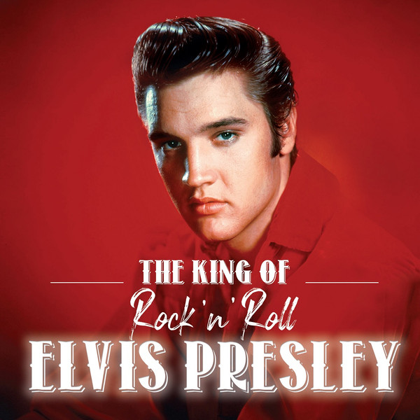 Affiche sous cadre en bois Elvis Presley - 1957 - King of Rock and Roll -  Zwart- Wit 