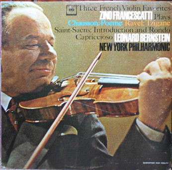 Chausson, Ravel, Saint-Saëns, Zino Francescatti, New York