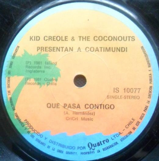 télécharger l'album Kid Creole & The Coconuts Presentan A Coatimundi - Que Pasa Contigo