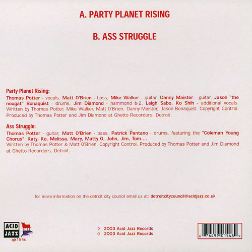 baixar álbum The Detroit City Council - Party Planet Rising