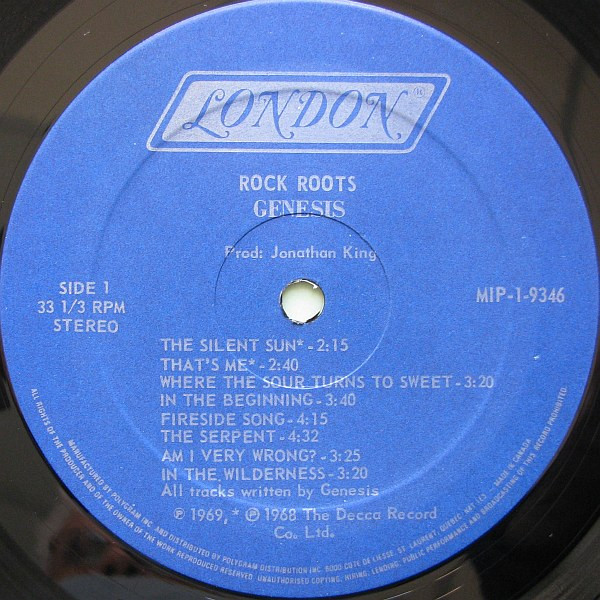 Genesis - Rock Roots | London Records (MIP-1-9346) - 3