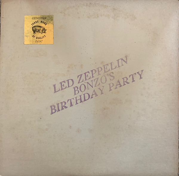 Led Zeppelin – Bonzo's Birthday Party (1984, Alternate Cover