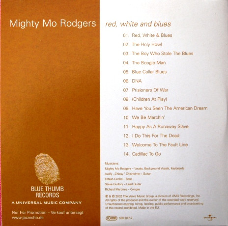 Album herunterladen Mighty Mo Rodgers - Red White And Blues