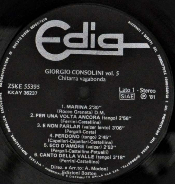 ladda ner album Giorgio Consolini - Chitarra Vagabonda Vol 5