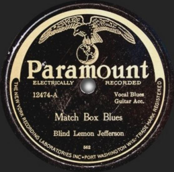 Blind Lemon Jefferson Match Box Blues / Easy Rider Blues (1927