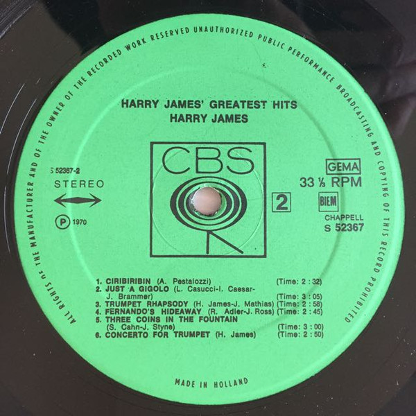 baixar álbum Harry James - Harry James Greatest Hits