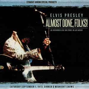 Elvis Presley – Almost Done, Folks! (2015, CD) - Discogs