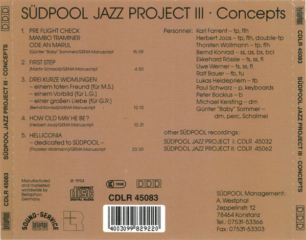 Album herunterladen Südpool - Südpool Jazz Project III Concepts