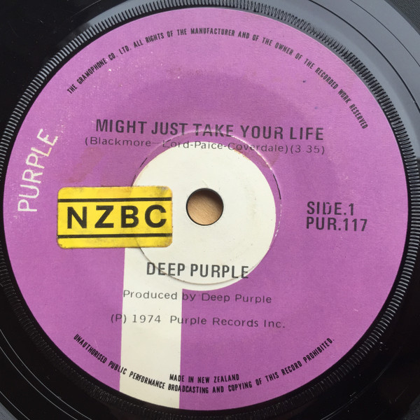 Deep Purple – Might Just Take Your Life (1974, Vinyl) - Discogs