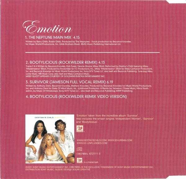 baixar álbum Destiny's Child - Emotion The Urban Remixes