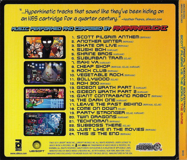 télécharger l'album Anamanaguchi - Scott Pilgrim Vs The World The Game Original Videogame Soundtrack