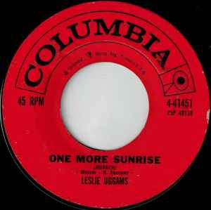 Leslie Uggams - One More Sunrise (Morgen) / The Eyes Of God album cover