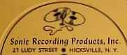 Sonic Recording Products, Inc. on Discogs