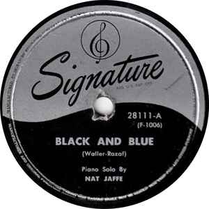 Nat Jaffe - Black And Blue / Zonky album cover
