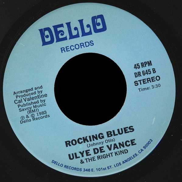 descargar álbum Ulye De Vance & The Right Kind - Please Dont Leave Me This Way Rocking Blues