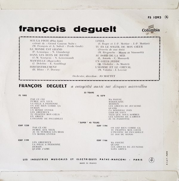 télécharger l'album François - François Sur La Piste