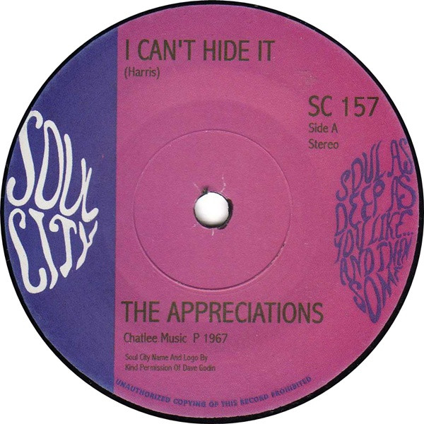 baixar álbum The Appreciations - I Cant Hide It No No No