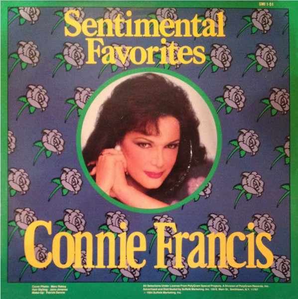 Connie Francis – Sentimental Favorites (1984, Vinyl) - Discogs