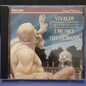 Antonio Vivaldi - 6 Bassoon Concertos = Fagottkonzerte (RV 471, 481, 493, 496, 500 & 504) Album-Cover