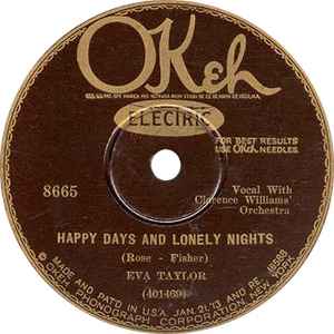 Eva Taylor - Happy Days And Lonely Nights / If You Want The Rainbow (You Must Have The Rain) album cover