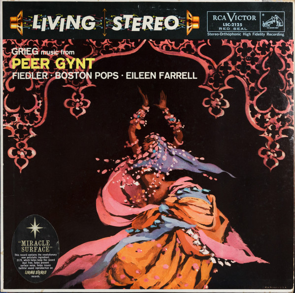 Grieg / Fiedler , Boston Pops , Eileen Farrell - Music From Peer Gynt / Lyric Suite | RCA Victor Red Seal (LSC-2125) - main