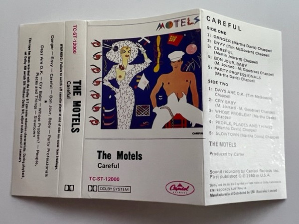 The Motels – Careful (1980, Cassette) - Discogs