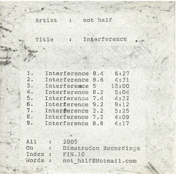 descargar álbum Not Half - Interference