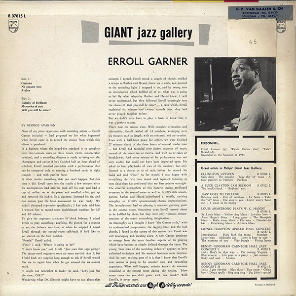 Album herunterladen Erroll Garner Trio - Erroll Garner