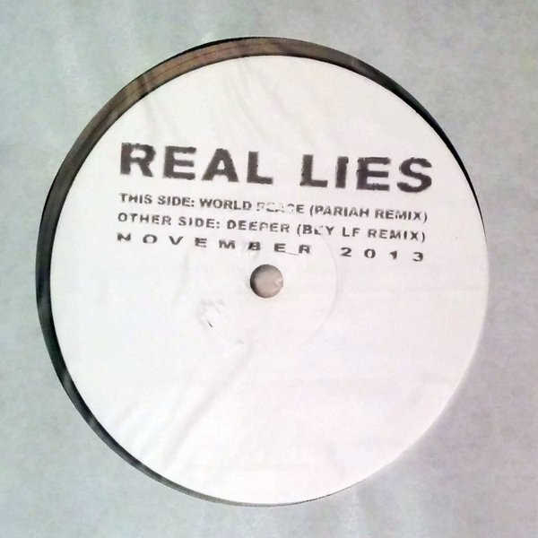 last ned album Real Lies - World Peace Pariah Remix Deeper Bey LF Mix